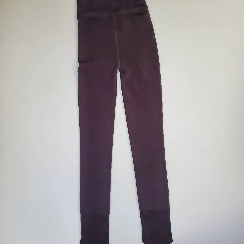 Taupe chocolate faux fur lined tights